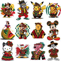 Load image into Gallery viewer, 32 Juneteenth Cartoons Black History Designs Bundle PNG
