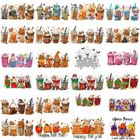 Load image into Gallery viewer, 200 Drinks &amp; Coffee Popculture Halloween Designs Bundle PNG
