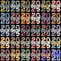 Load image into Gallery viewer, 110 Class Of 2025 Graduation Dots Designs Bundle PNG
