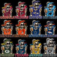 Load image into Gallery viewer, 32 Football Logo Teams Skull Girl Drink Designs Bundle PNG
