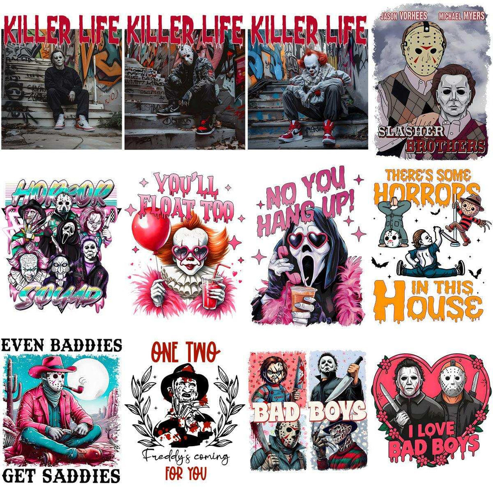 29 Halloween Horror Movie Designs Bundle PNG