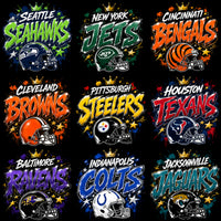Load image into Gallery viewer, 32 Graffiti Football Teams Helmet Crown Designs Bundle PNG
