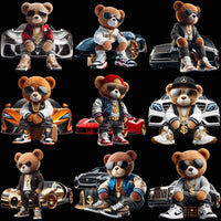 Load image into Gallery viewer, 20 Luxury Cars Teddy Bear Designs Bundle PNG

