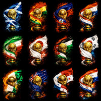 Load image into Gallery viewer, 40 World Cup Trophy Soccer Countries Flags Football Halftone Designs Bundle PNG
