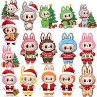 Load image into Gallery viewer, 35 Christmas Labubu Cartoon Designs Bundle PNG
