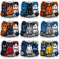 Load image into Gallery viewer, 32 Cute Ghosts Football Teams Colors Halloween Designs Bundle PNG
