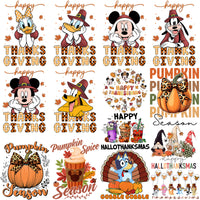 Load image into Gallery viewer, 55 Thanksgiving Mix Cartoon Fall V2 Designs Bundle PNG
