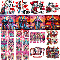 Load image into Gallery viewer, 99 Valentine Horror Slashers Mega Designs Bundle PNG
