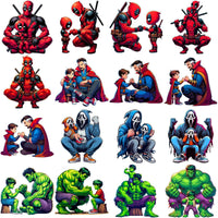 Load image into Gallery viewer, 70 Super Hero Dad Father&#39;s Day Designs Bundle PNG

