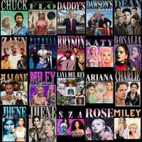 Load image into Gallery viewer, 115 Pop Culture Homage PNG Bundle – Music, Movies &amp; TV Icons Designs Bundle PNG
