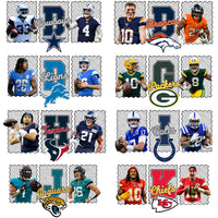 Load image into Gallery viewer, 32 Team Players Football Teams Designs Bundle PNG
