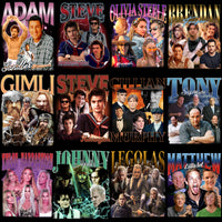 Load image into Gallery viewer, 42 Bootleg Artists Stars Mixed Designs Bundle PNG
