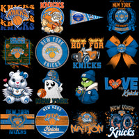 Load image into Gallery viewer, New York Knicks-themed designs including logos, characters, and slogans for apparel and merchandise.
