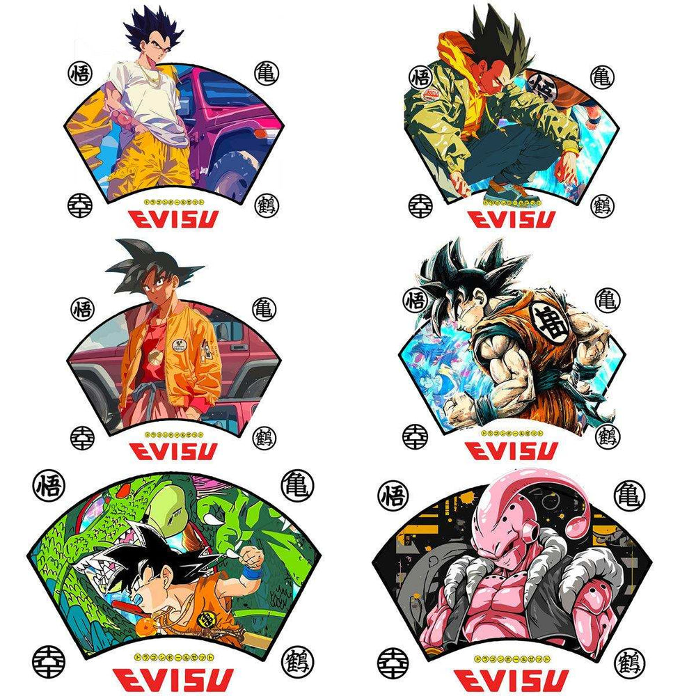 15 Brand x Dragonball Streetwear Anime Designs Bundle PNG + PSD