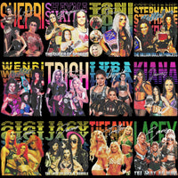 Load image into Gallery viewer, 30 Wrestling Divas Stars Pack Designs Bundle PNG
