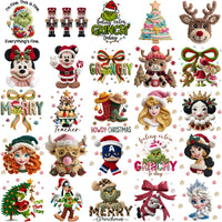 Load image into Gallery viewer, 110 Cartoons CHRISTMAS Yarn Style Designs Bundle PNG
