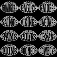 Load image into Gallery viewer, 32 Football Teams Shaped Typography Outline Designs Bundle PNG
