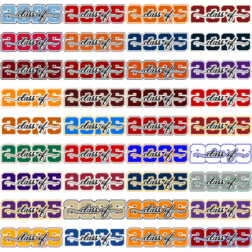 112 Class Of 2025 Senior Graduation Designs Bundle PNG