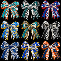 Load image into Gallery viewer, 32 Football Teams Bow Pearl Festive Designs Bundle PNG
