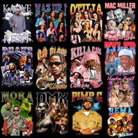 Load image into Gallery viewer, 24 Music Stars Bootleg Designs Bundle PNG
