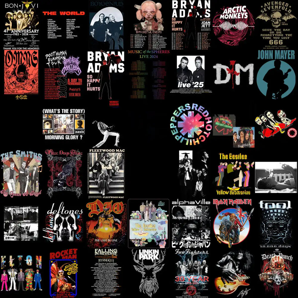 220 Rock Heavy Metal V7 Designs Bundle PNG