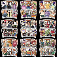 Load image into Gallery viewer, 21 Halloween Cartoon Tarot Cards Designs Bundle PNG
