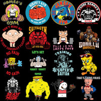 Load image into Gallery viewer, 55 GYM Fitness Popculture Designs Bundle PNG
