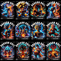 Load image into Gallery viewer, 29 Anime Dragon Ball Streetwear Halftone Designs Bundle PNG + PSD
