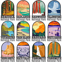 Load image into Gallery viewer, 90 USA National Parks Streetwear Designs Bundle PNG
