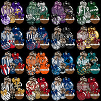 Load image into Gallery viewer, 32 Holiday Christmas Tree Decoration Football Teams Designs Bundle PNG
