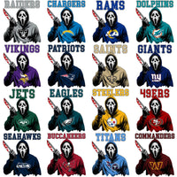 Load image into Gallery viewer, 32 Movie Ghostface Football Designs Bundle PNG
