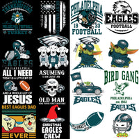 Load image into Gallery viewer, 120 Eagles Philadelphia MEGA Football Team Designs Bundle PNG
