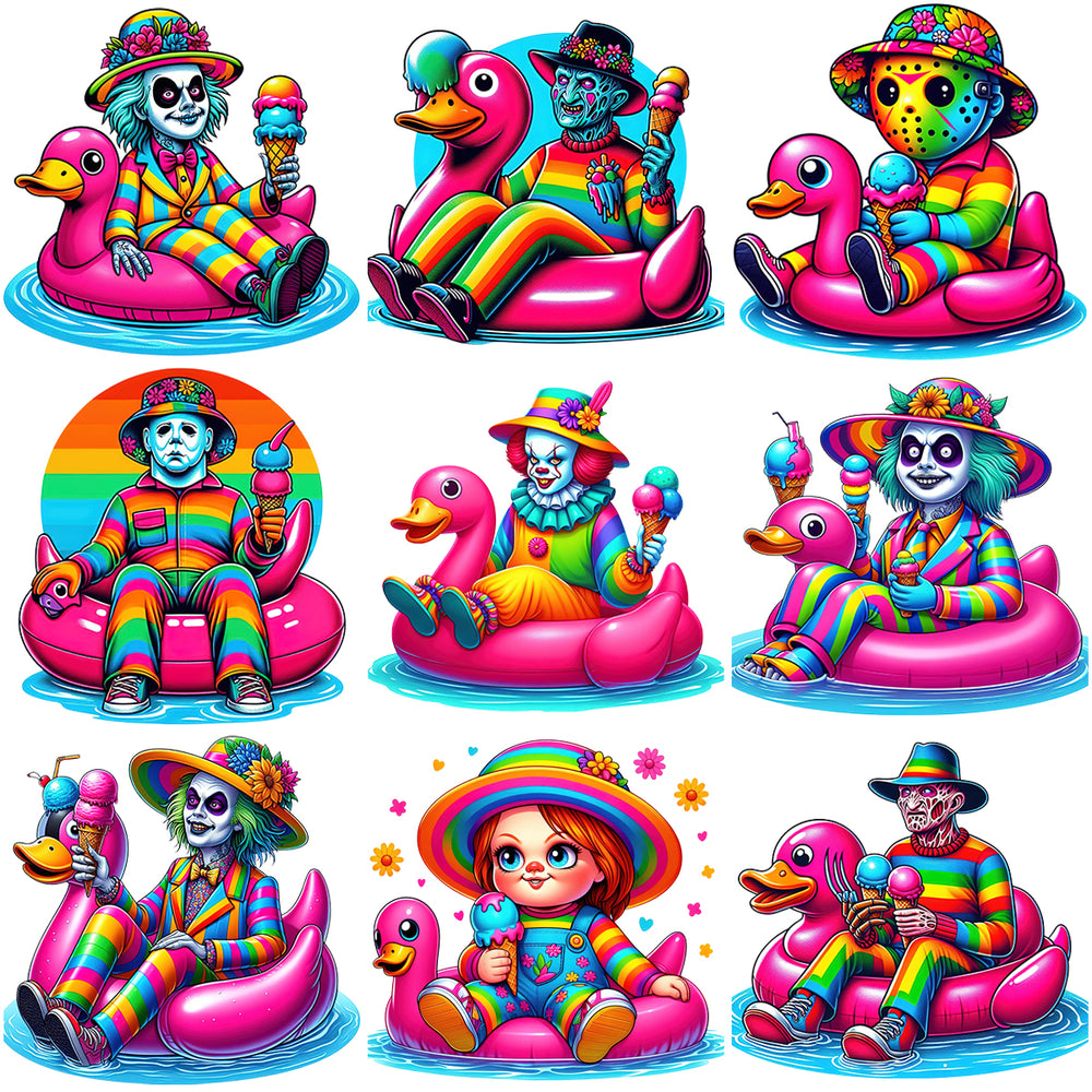 25 SummerWeen Slashers Loving Summer Designs Bundle PNG