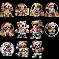 Load image into Gallery viewer, 20 Christmas Teddy Bear Designs Bundle PNG
