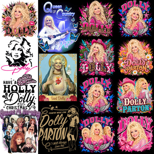 60 Dolly Parton Memorial Country Music Designs Bundle PNG