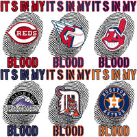 Load image into Gallery viewer, 30 Baseball Teams DNA In My Blood Designs Bundle PNG

