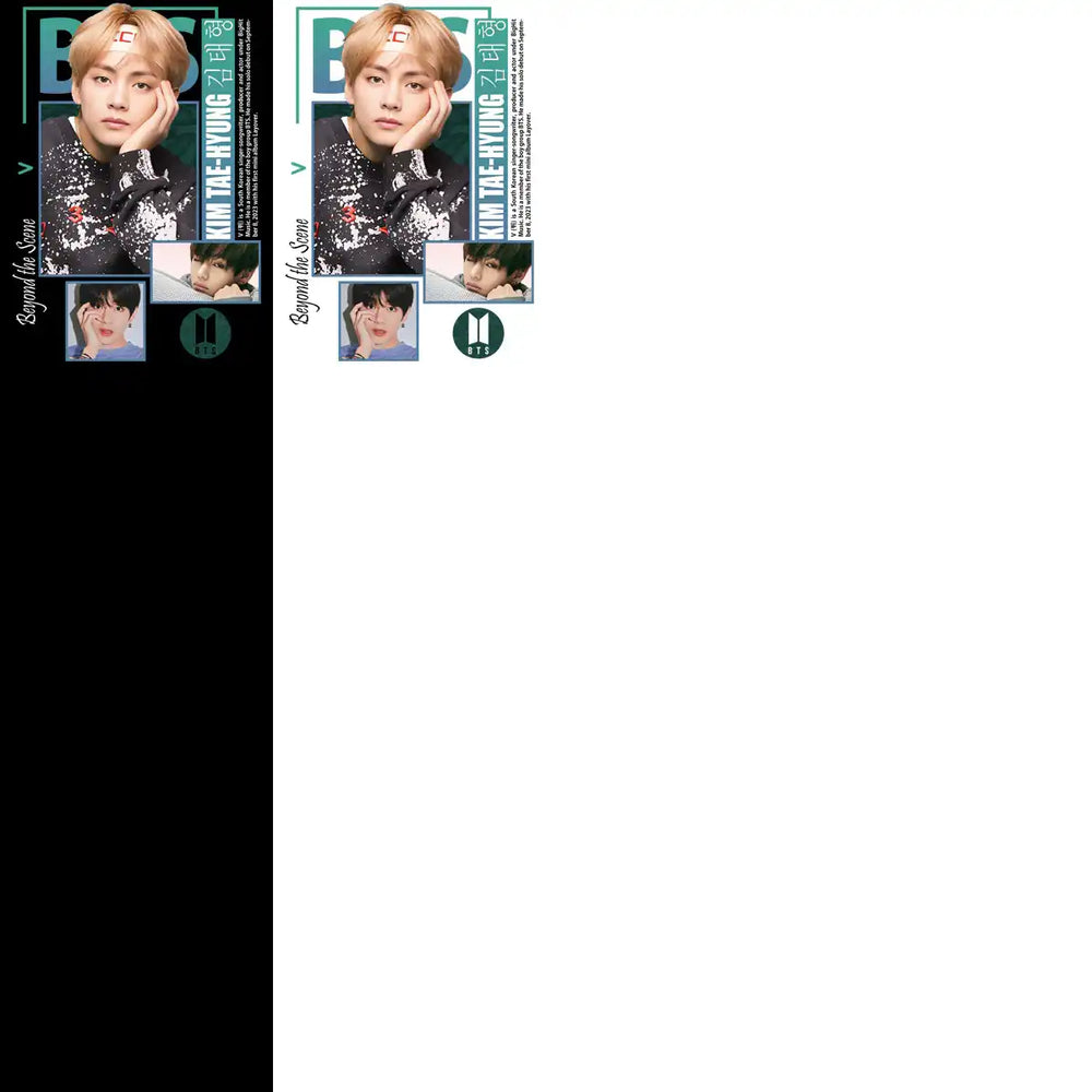 7 KPOP Stars BTS Streetwear Black + White Designs Bundle PNG