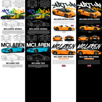 Load image into Gallery viewer, 10 McLaren Cars Streetwear Racing Dual Colors Designs Bundle PNG
