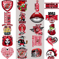 Load image into Gallery viewer, 36 New Jersey Devils Ice Hockey Designs Bundle PNG
