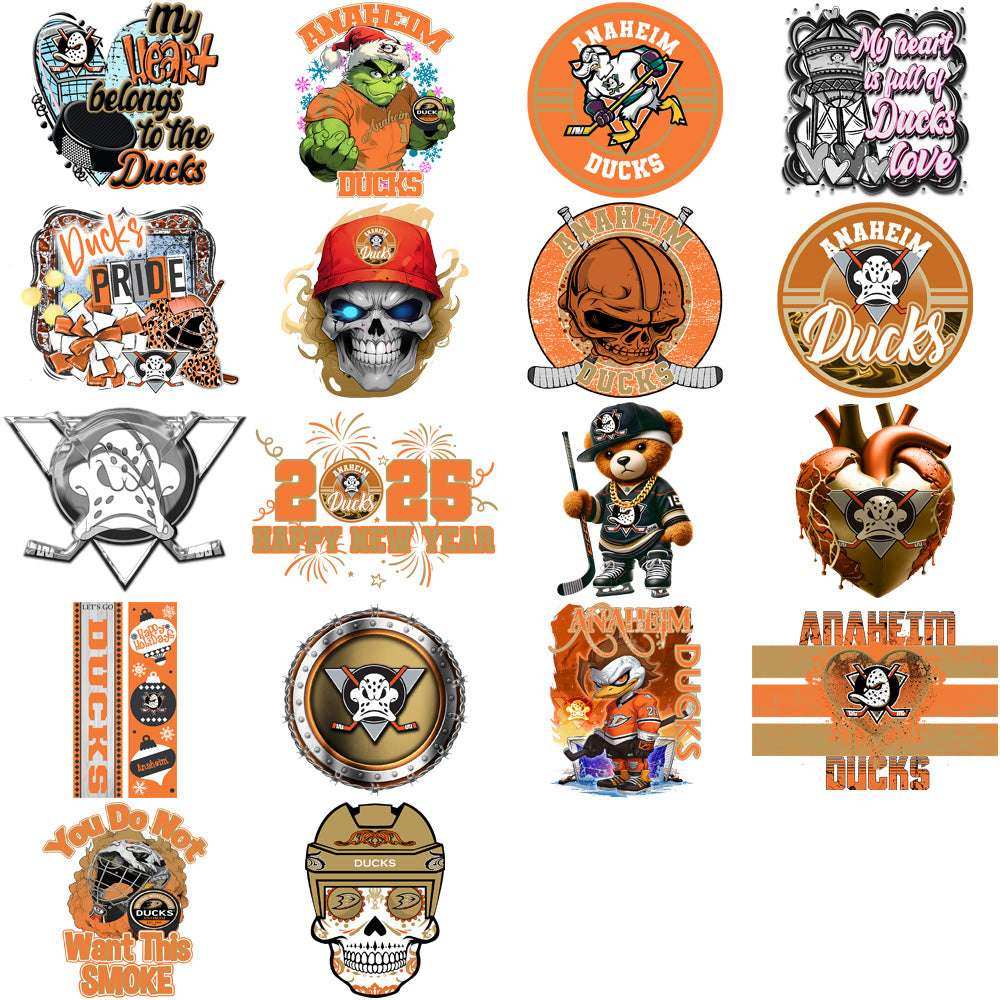 37 Anaheim Ducks Ice Hockey Designs Bundle PNG
