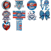 Load image into Gallery viewer, 48 Oklahoma City Thunder Basketball Designs Bundle PNG
