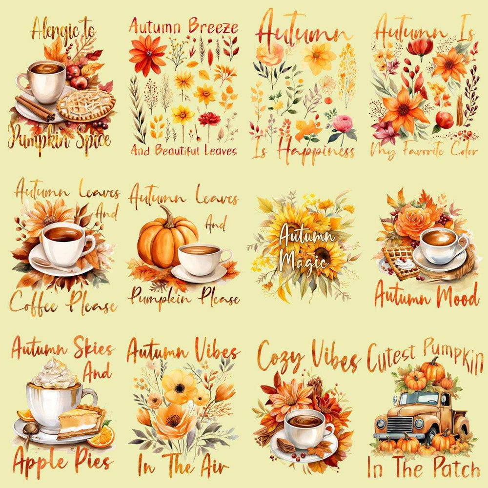 49 Autumn Fall Designs Bundle PNG