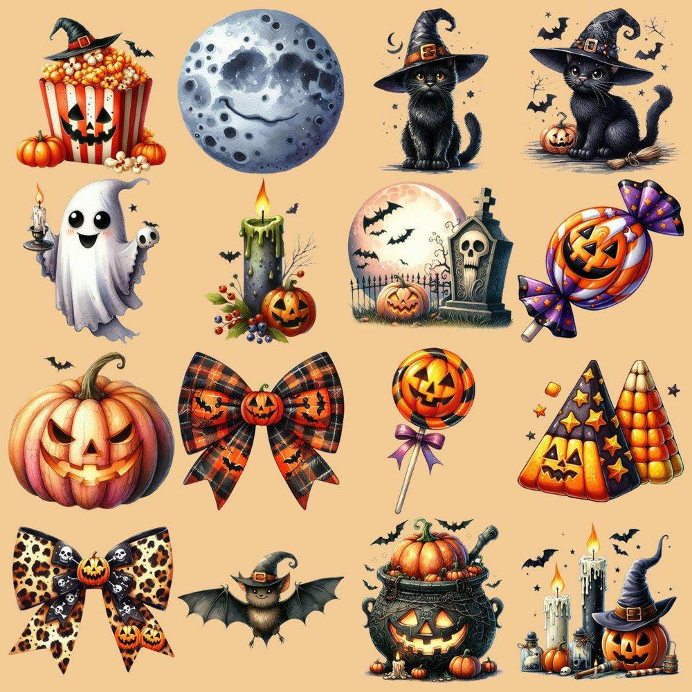 29 Cute Halloween Designs Bundle PNG