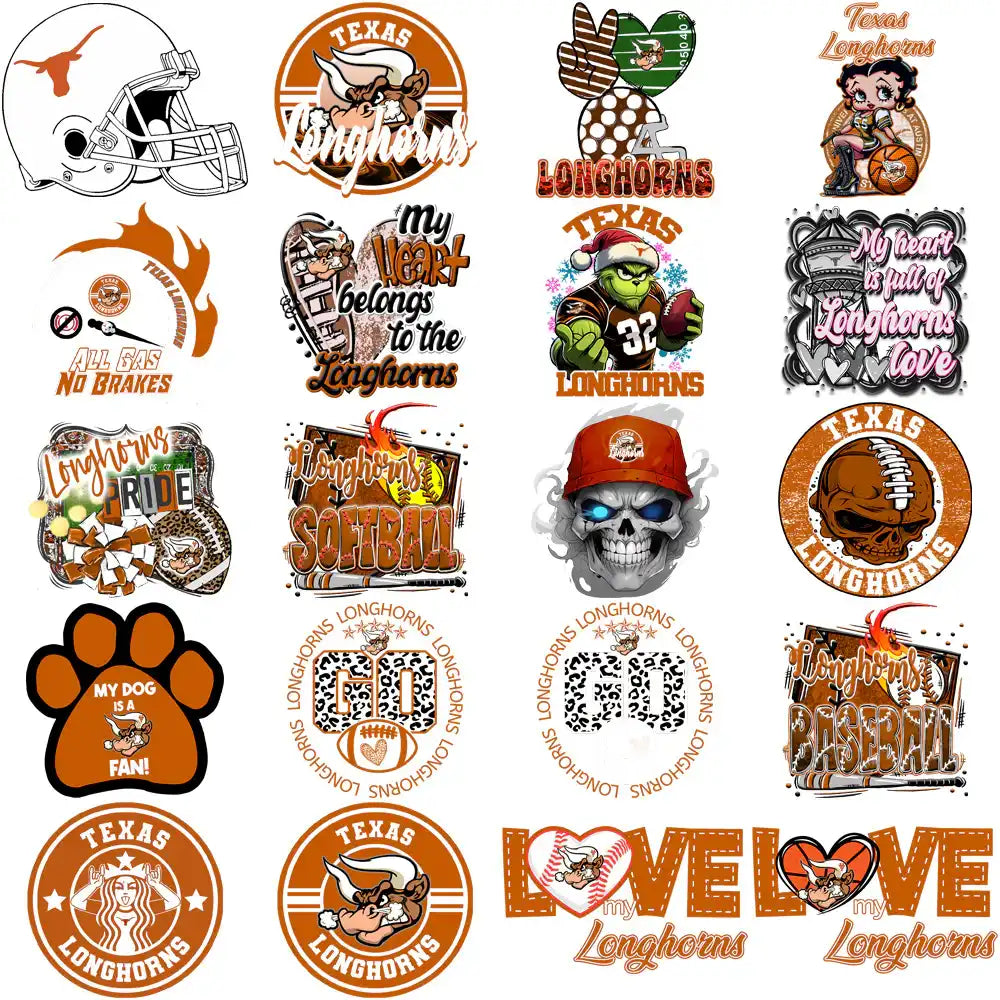 106 Texas Longhorns Designs Bundle PNG