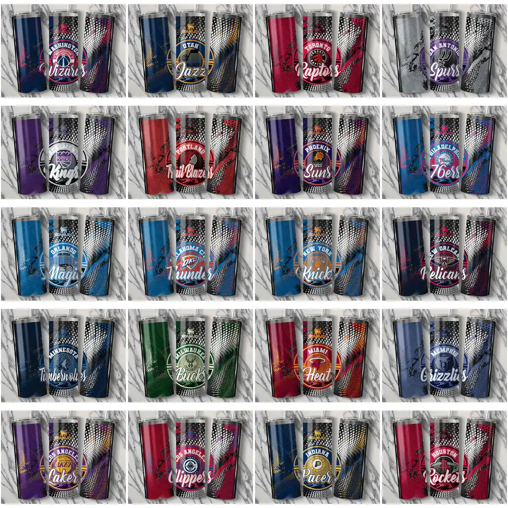 30 Basketball Teams Stanley Tumbler Wrap Bundle JPG