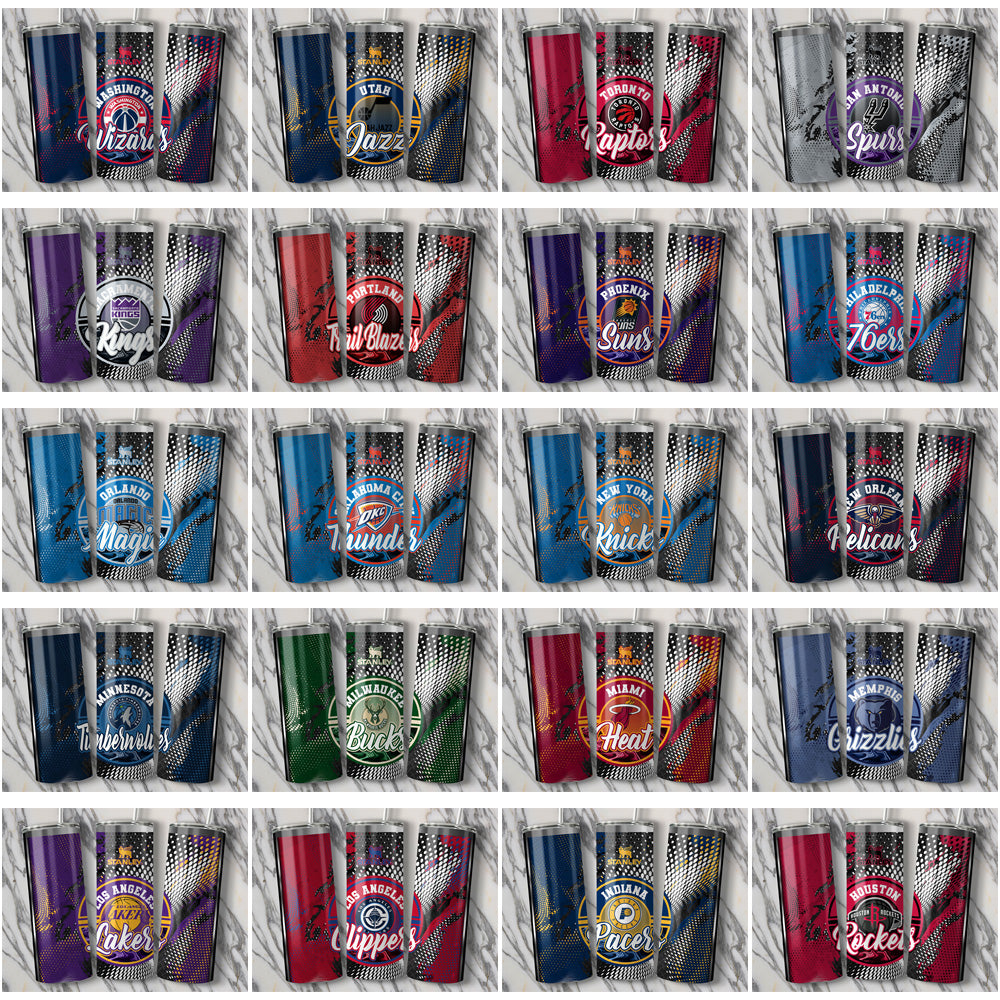 30 Basketball Teams Stanley Tumbler Wrap Bundle JPG