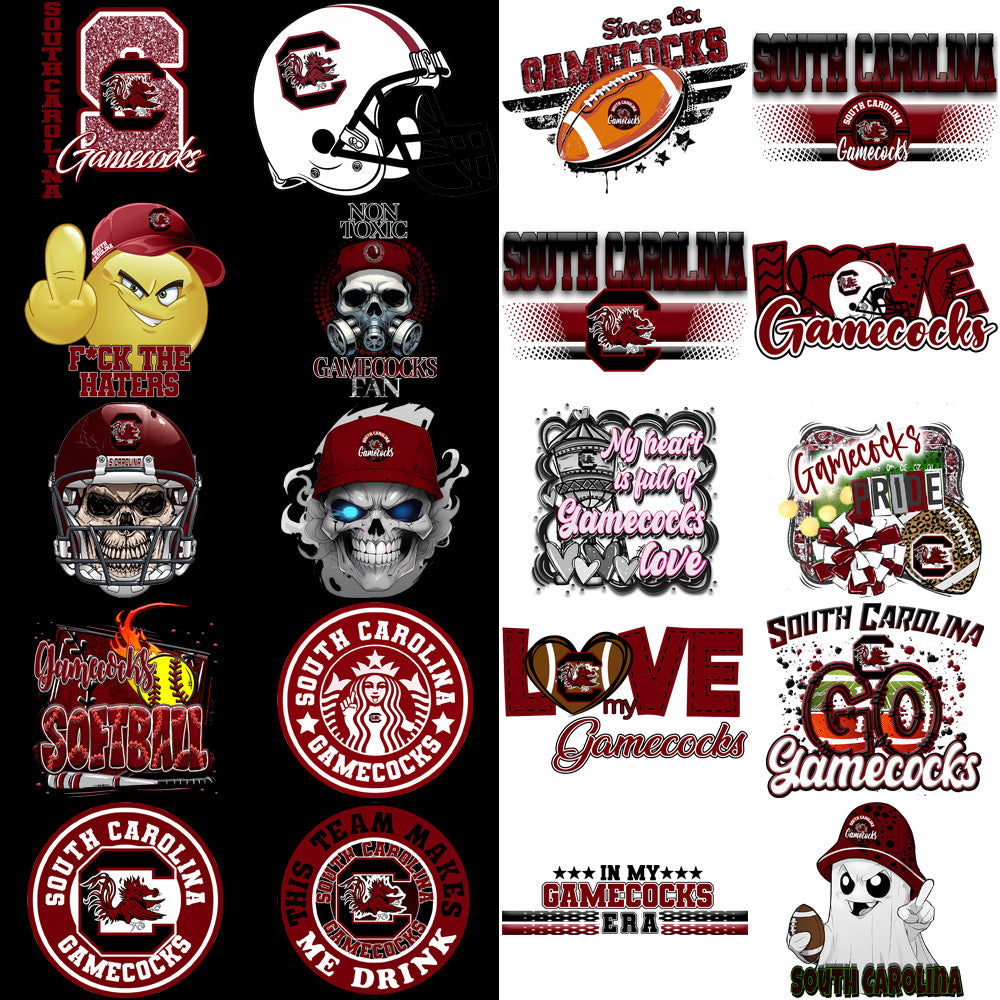 74 South Carolina Gamecocks Designs Bundle PNG