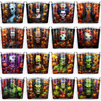 Load image into Gallery viewer, 99 3D Horror Cartoon Tumbler Wrap Designs Bundle JPG
