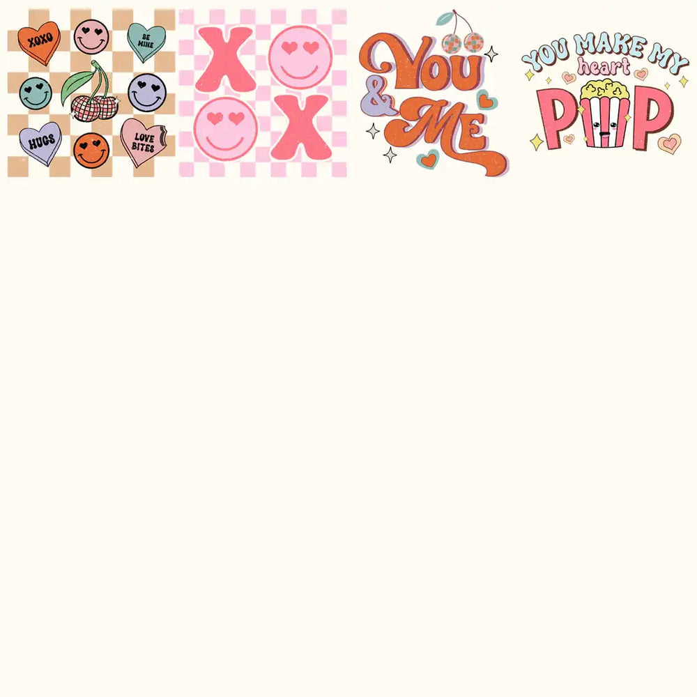 35 Retro Valentine Designs Bundle Png