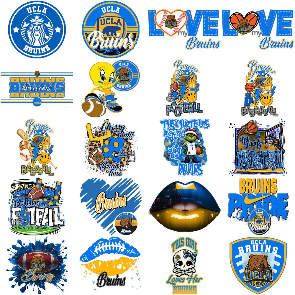 79 UCLA Bruins Designs Bundle PNG
